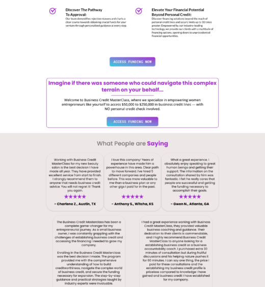 Business Credit Funnel Services by Leadnovix