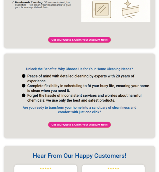 Cleaning Sales Funnel Services by Leadnovix
