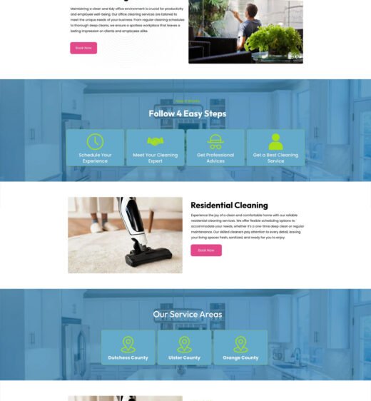 Cleaning Service Funnel by Leadnovix