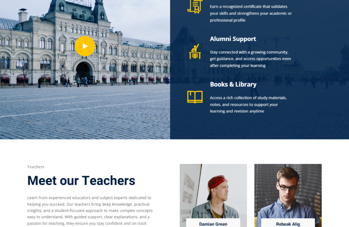 Education LMS Website Development with WordPress