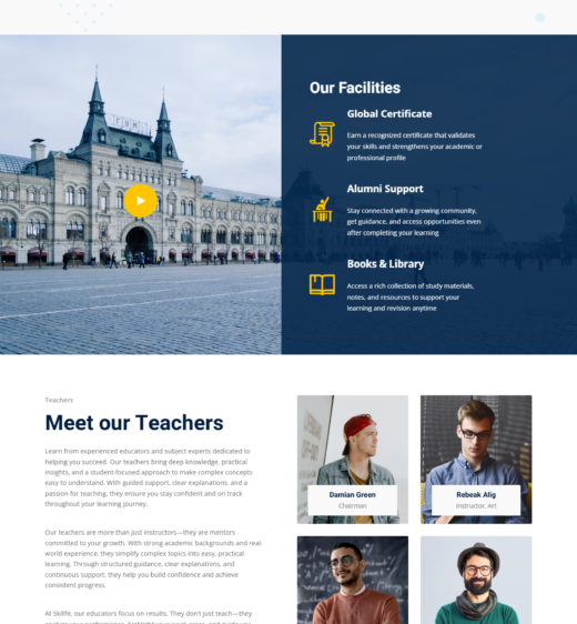 Education LMS Website Development with WordPress