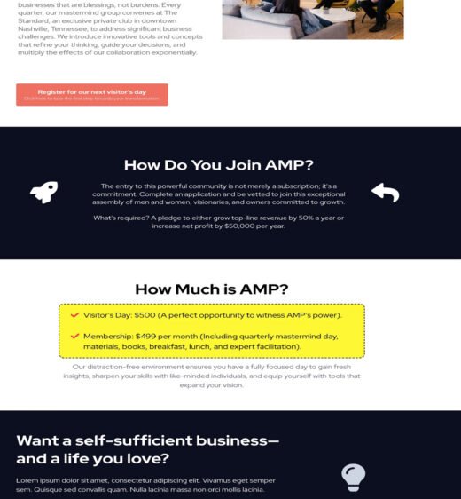 High-converting sales letter funnel