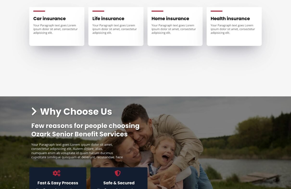 Life Insurance Website Design by Leadnovix