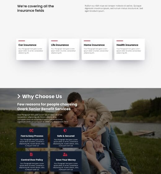 Life Insurance Website Design by Leadnovix