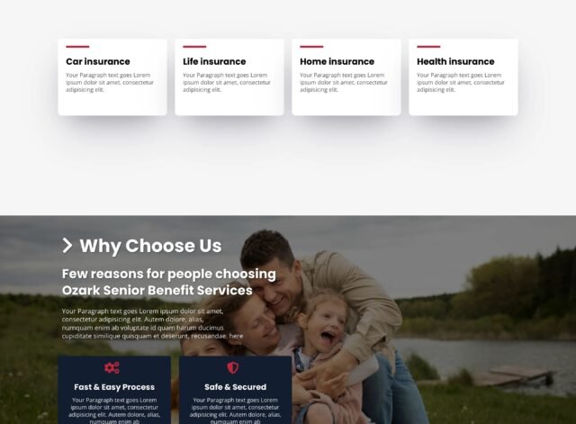 Life Insurance Website Design by Leadnovix