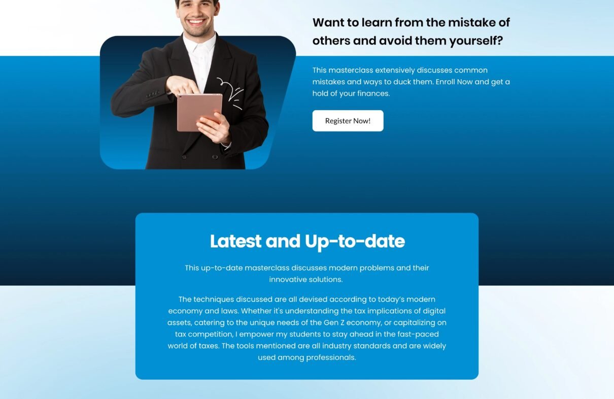 Master Tax Industry Funnel Website by Leadnovix