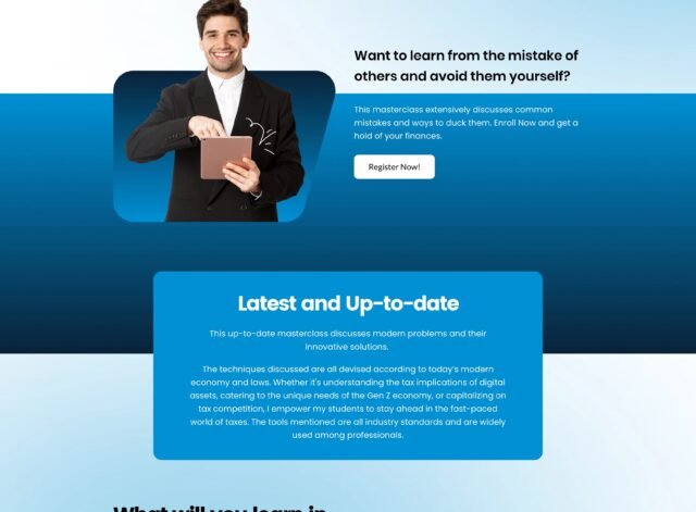 Master Tax Industry Funnel Website by Leadnovix