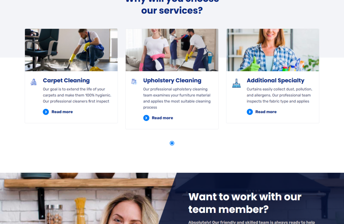 Max Cleaning WordPress Website Design