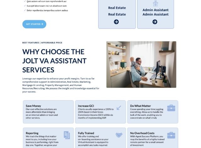 Virtual Assistant Services Website Design