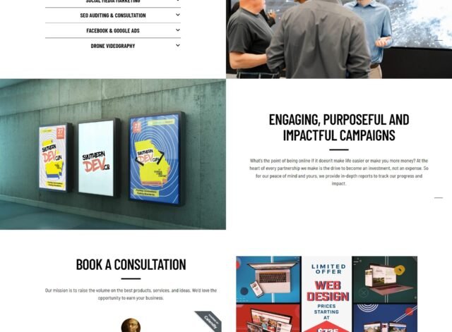 Travel website design showcasing destinations and tour packages